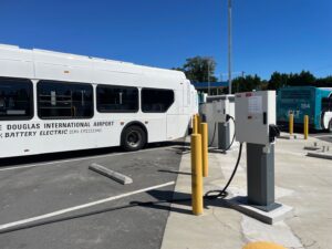 Charlotte Airport EV Bus Chargers